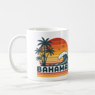 Persoonlijke foto retro Bahama's tropisch strand Koffiemok
