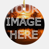 Persoonlijke foto Robin Kerstmis-versiering Keramisch Ornament (Achterkant)