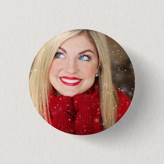 Persoonlijke foto ronde button 3,2 cm (Voorkant)