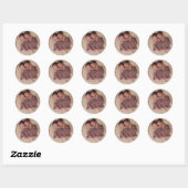 Persoonlijke foto ronde sticker (Vel)