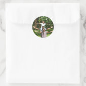 Persoonlijke foto ronde sticker  (Tas)