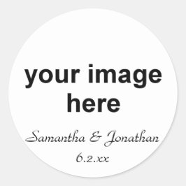 Persoonlijke foto ronde sticker