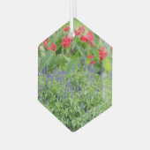 Persoonlijke foto rondom keramische versiering glas ornament (Voorkant links)