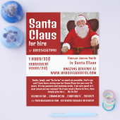 Persoonlijke foto, Santa Claus Entertainer Flyer (Enkel)
