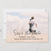 Persoonlijke foto save the date kaart (Voorkant)