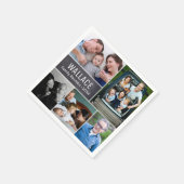 Persoonlijke foto, schoolbord, familiereünie servet (Hoek)