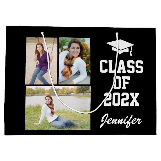 Persoonlijke foto Senior Class 2021 Groot Cadeauzakje (Achterkant)