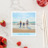 Persoonlijke Foto Servetten met Aangepaste Tekst (Insitu)