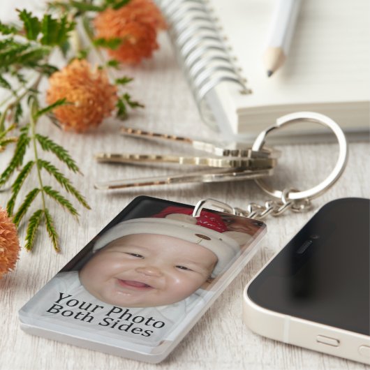 Persoonlijke foto sleutelhanger (Voorkant Rechts)