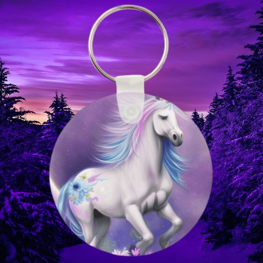 Persoonlijke foto-Sleutelhanger Dog Unicorn Lover Sleutelhanger