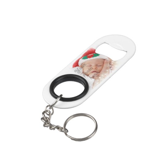 Persoonlijke foto sleutelhanger flessenopener (Achterkant Gekanteld)