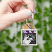 Persoonlijke foto Sleutelhanger Lavender Hibiscus  (Hand)