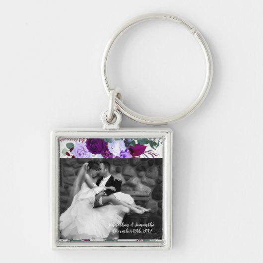 Persoonlijke foto Sleutelhanger Lavender Hibiscus  (Voorkant)