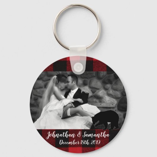 Persoonlijke foto Sleutelhanger Red Buffalo Pset B (Voorkant)