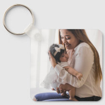 Persoonlijke foto sleutelhanger voor mama