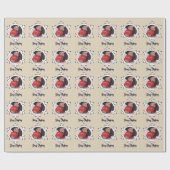 Persoonlijke foto Snowflake Merry-kerst Cadeaupapier (Vlak)