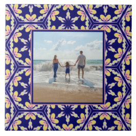 Persoonlijke foto Spaans mediterraan stijlpatroon Tegeltje