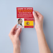 Persoonlijke foto, Spaans taalonderwijs Flyer (Hand)