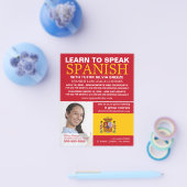 Persoonlijke foto, Spaans taalonderwijs Flyer (Enkel)