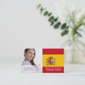 Persoonlijke foto, Spaans taaltrouwerij Visitekaartje (Staand voorkant)