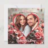 Persoonlijke foto | Stoomtechiek Valentijnsdag Kaart (Voorkant)
