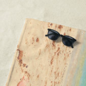 Persoonlijke Foto Strandhanddoek Aangepaste Tekst Strandlaken (In situ)