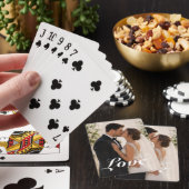 Persoonlijke foto & tekst script liefde hart poker pokerkaarten (Insitu)