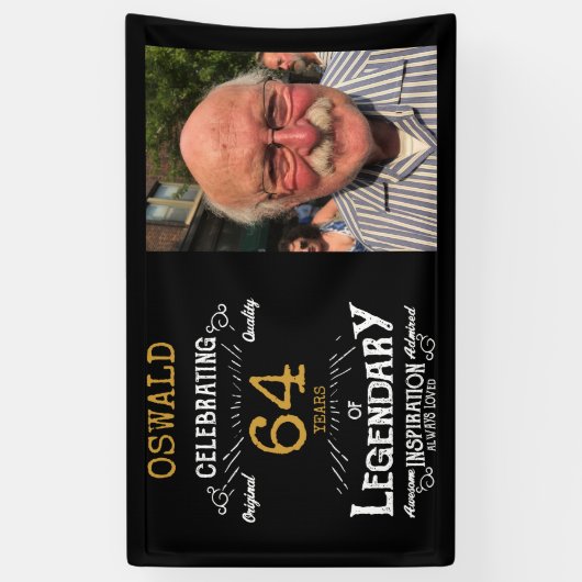 Persoonlijke foto Template vader verjaardag Spandoek (Verticaal)