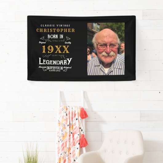 Persoonlijke foto Template vader verjaardag Spandoek (Insitu)