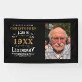 Persoonlijke foto Template vader verjaardag Spandoek (Horizontaal)