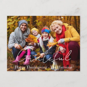 Persoonlijke foto-Thanksgiving Briefkaart
