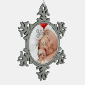Persoonlijke foto tin sneeuwvlok ornament (Links)