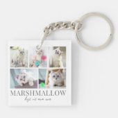 Persoonlijke foto-toetsenbord voor voetstuk sleutelhanger (Achterkant)