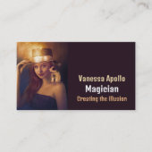 Persoonlijke foto, tovenaar visitekaartje (Voorkant)