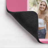 Persoonlijke foto Trendy Modern Pink Nail Pools Muismat (Hoek)