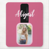 Persoonlijke foto Trendy Modern Pink Nail Pools Muismat (Voorkant)