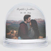 Persoonlijke foto trouwfeest sneeuwbol (Voorkant)