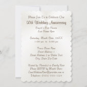 Persoonlijke foto uitnodigingen 50e verjaardag (Achterkant)