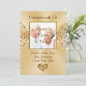 Persoonlijke foto uitnodigingen 50e verjaardag (Staand voorkant)