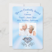 Persoonlijke foto uitnodigingen 60e verjaardag (Voorkant)