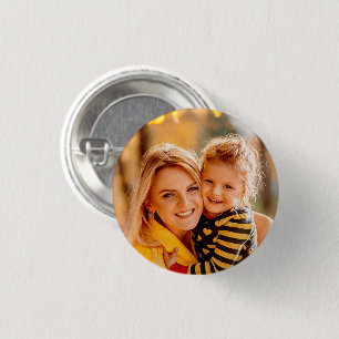 Persoonlijke foto-upload uw eigen ontwerp ronde button 3,2 cm
