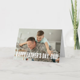 Persoonlijke foto Vaderdag Dad Hero Kaart