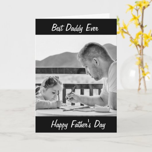 Persoonlijke foto Vaderdag kaart (Gele Bloem)