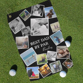 Persoonlijke foto van 17 pa Collage | VADERDAG Golfhanddoek