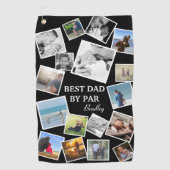 Persoonlijke foto van 17 pa Collage | VADERDAG Golfhanddoek (Voorkant)