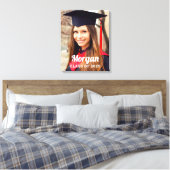 Persoonlijke foto van 2022 Afstuderen Canvas Afdruk (Insitu (Slaapkamer))