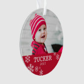 Persoonlijke foto van Acrylsnowflake Ornament (voorkant)