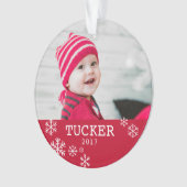 Persoonlijke foto van Acrylsnowflake Ornament (voorkant)