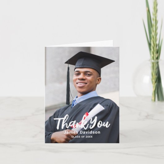 Persoonlijke foto van Afstuderen Bedankkaart (Voorkant)