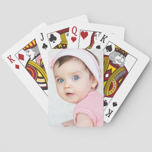 Persoonlijke foto van Baby/kinderen Pokerkaarten (Achterkant)